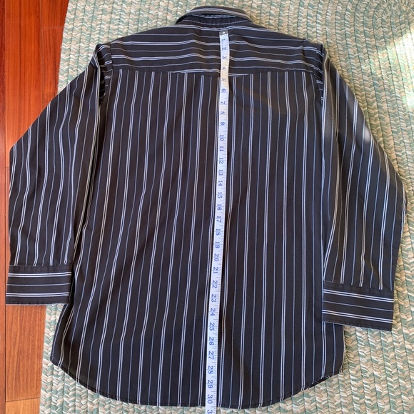 Vintage Ash Creek Black & White Striped Western Shirt Size Medium - Picture 4 of 7